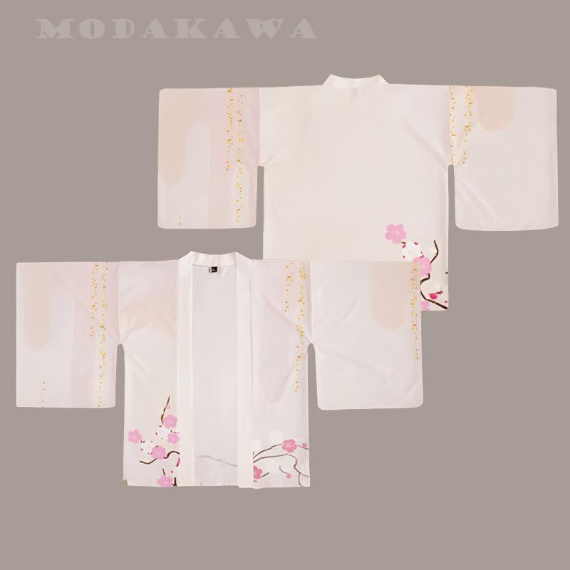 Vintage Cherry Blossom Pattern Square Sleeve Kimono Outerwear  |   Outerwear Clothing Outerwear