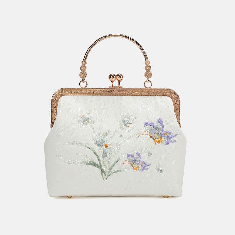 Vintage Flower Butterfly Embroidery Chain Crossbody Bag  |   Crossbody Bag Bags Crossbody Bag