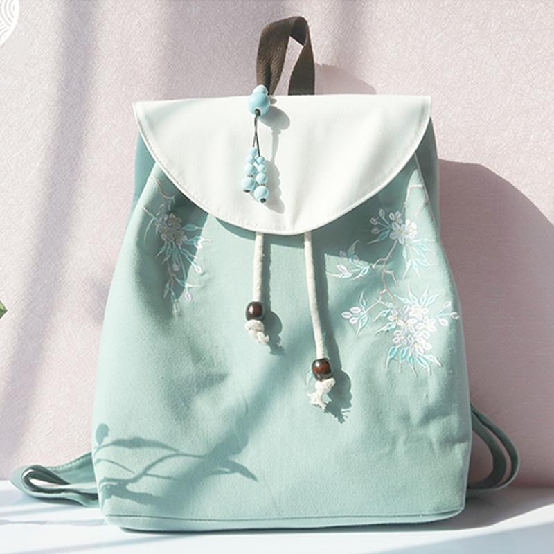 Vintage Flower Embroidery Backpack  |   Backpack Backpack Backpack